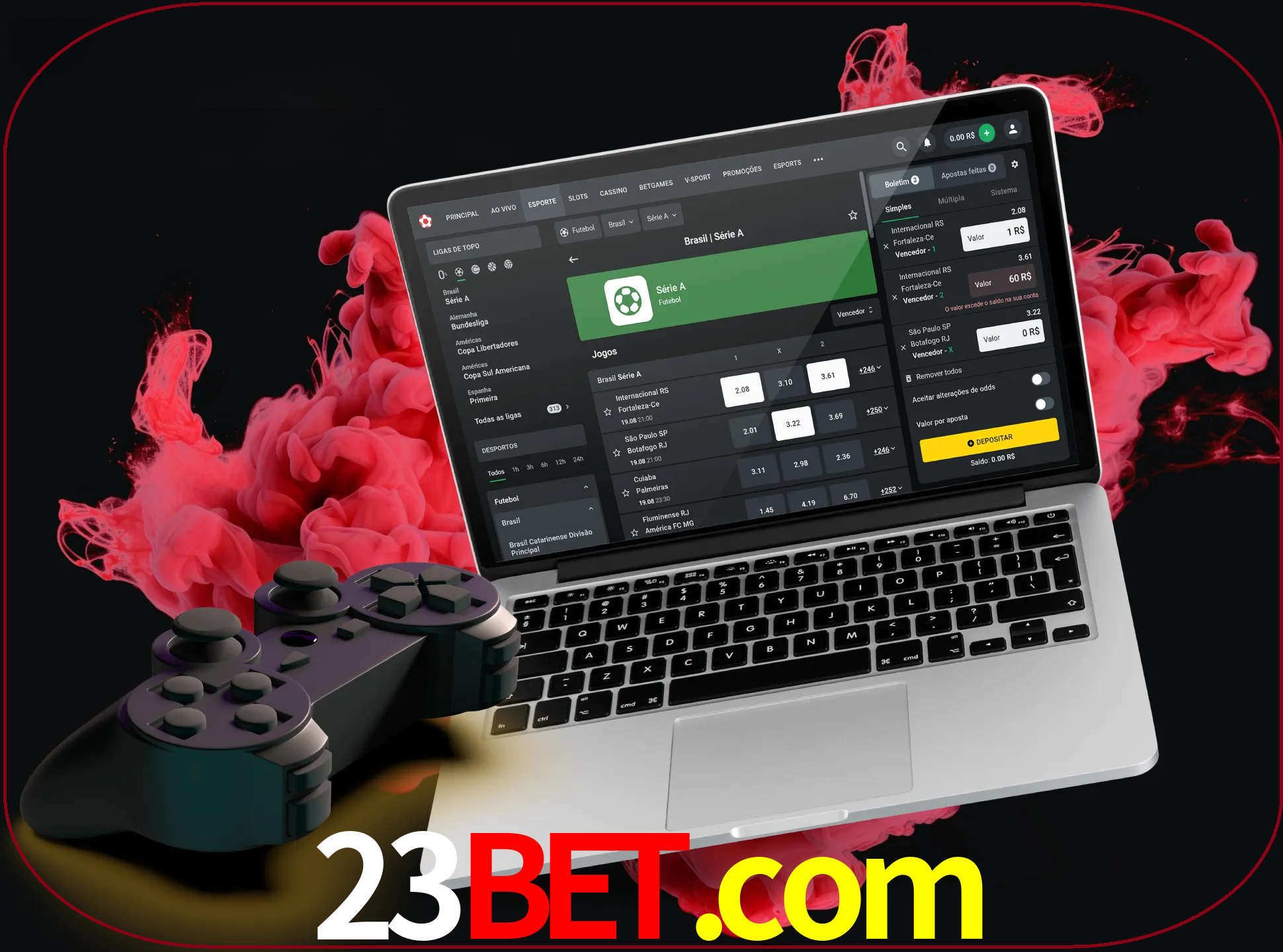 Visite a secção especial de jogos de vídeo em 23bet para descobrir em que jogos pode apostar e ganhar muito dinheiro.